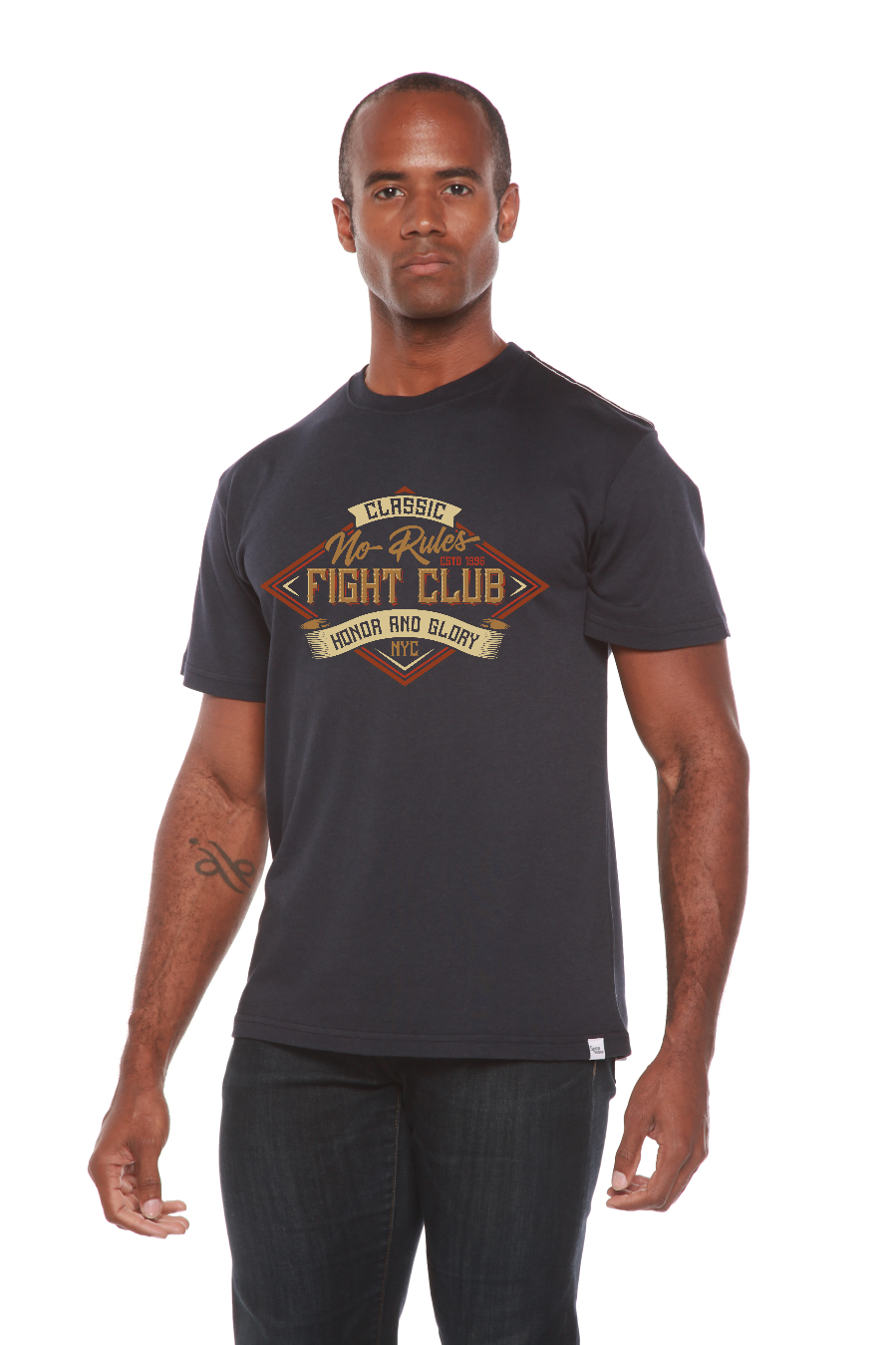 Fight Club Men's Bamboo Viscose/Organic Cotton Short Sleeve Graphic T-Shirt