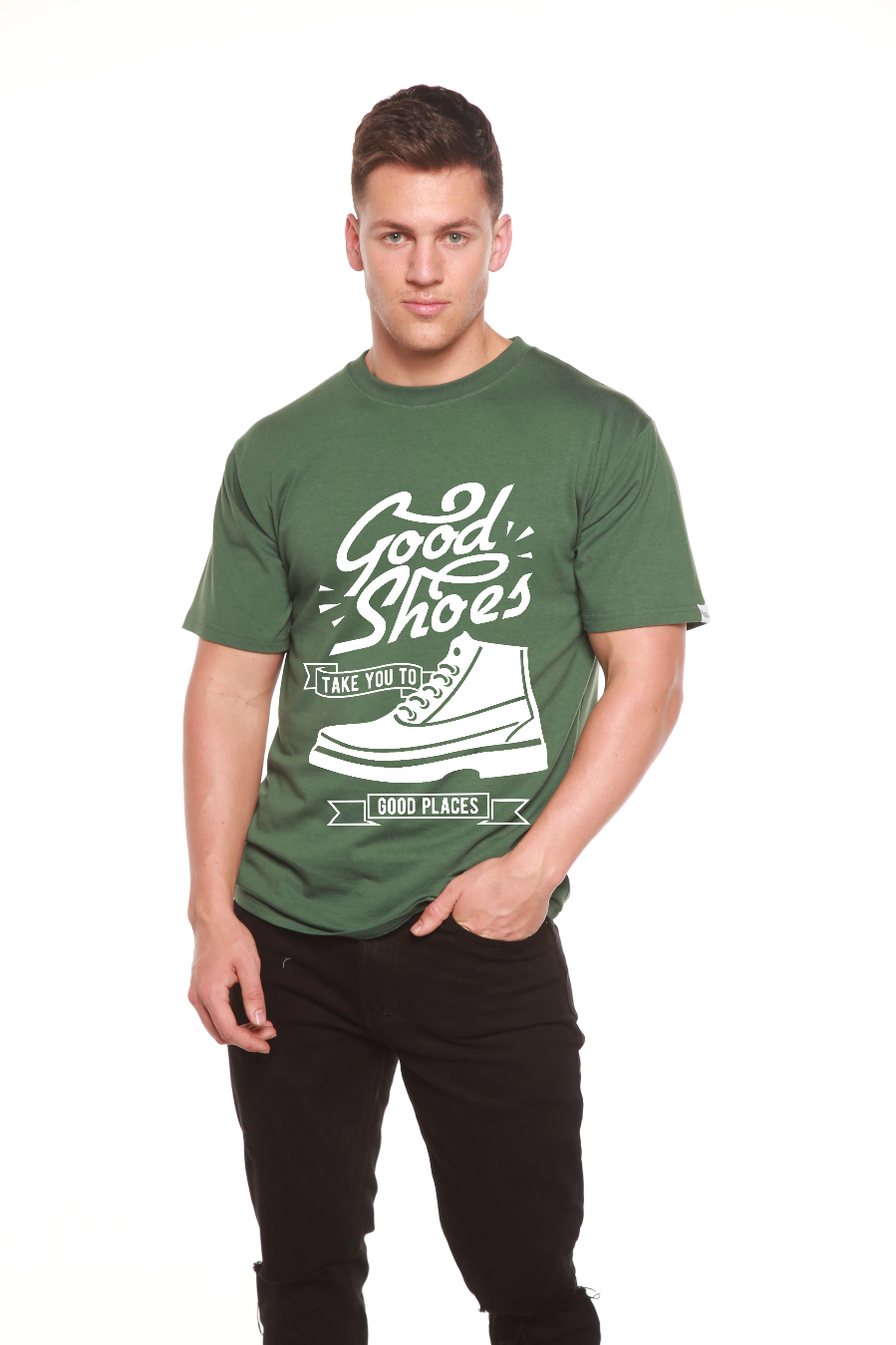 Good Shoes Men's Bamboo Viscose/Organic Cotton Short Sleeve Graphic T-Shirt