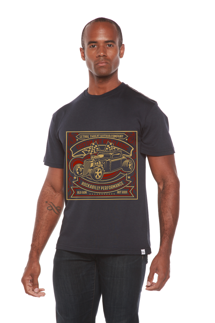 Hot Rod Men's Bamboo Viscose/Organic Cotton Short Sleeve Graphic T-Shirt