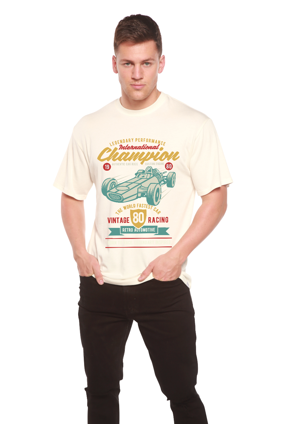International Champion Men's Bamboo Viscose/Organic Cotton Short Sleeve Graphic T-Shirt