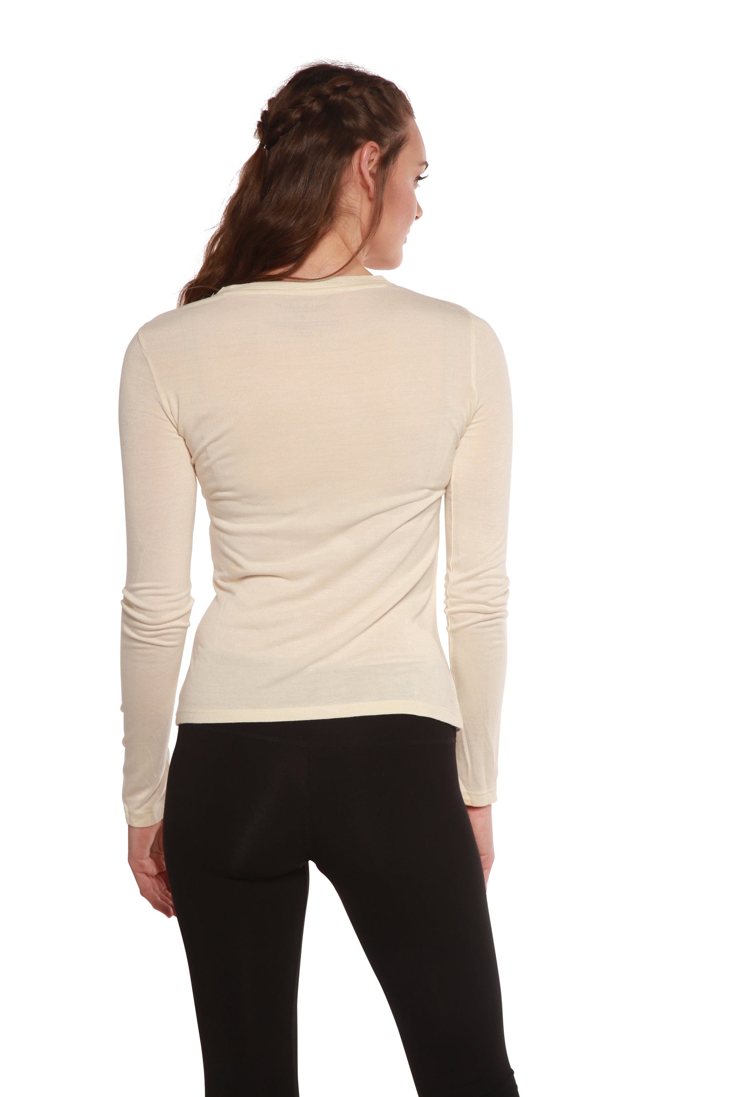 Women's Scoop Neck 100% Bamboo Viscose Long Sleeve Shirt