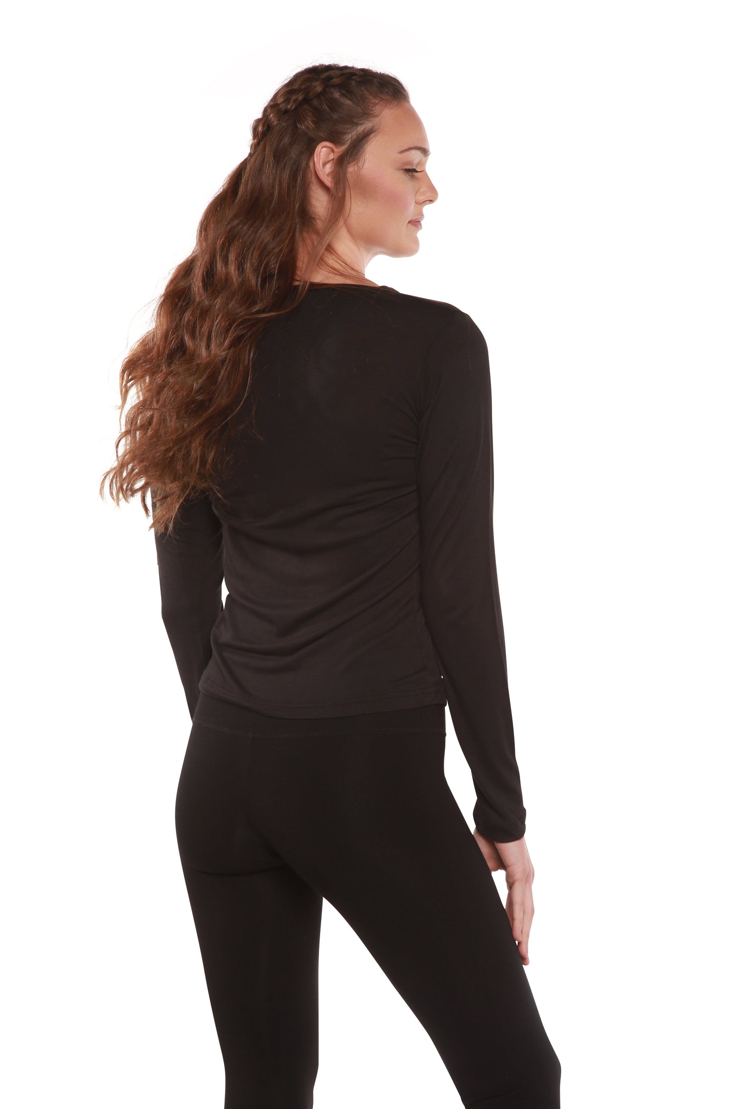 Women's Scoop Neck 100% Bamboo Viscose Long Sleeve Shirt